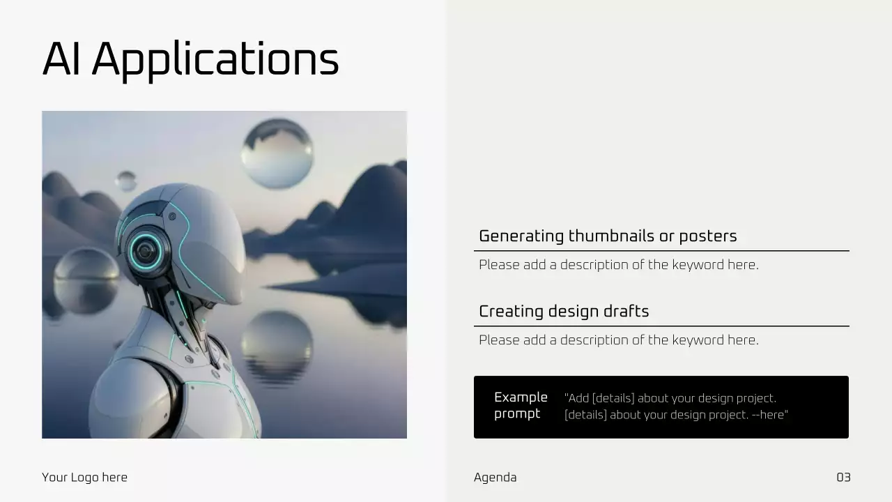 핑크 미니멀 AI 교육 가이드 프레젠테이션