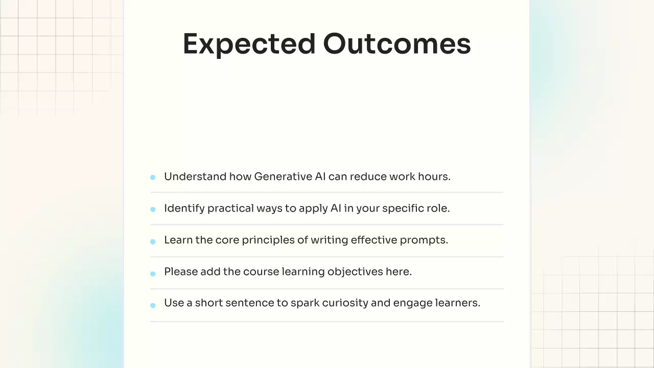 화이트 심플 AI 학습 가이드 프레젠테이션