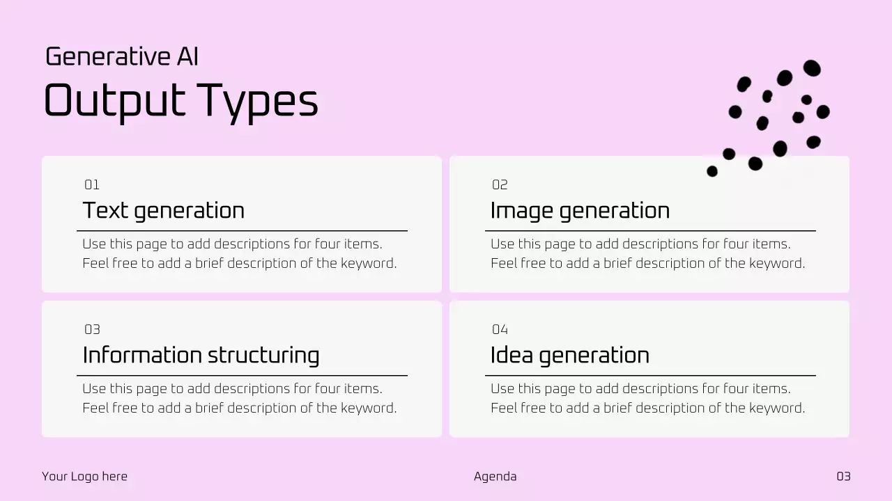 핑크 미니멀 AI 교육 가이드 프레젠테이션