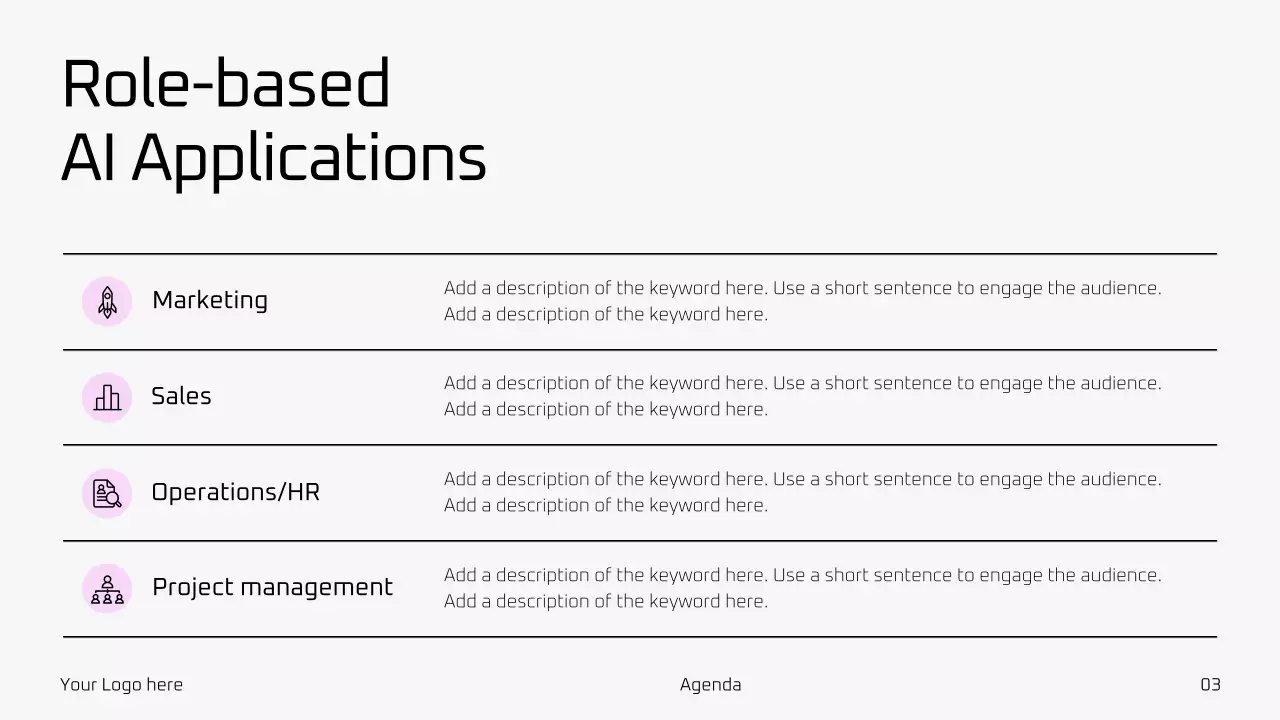 핑크 미니멀 AI 교육 가이드 프레젠테이션