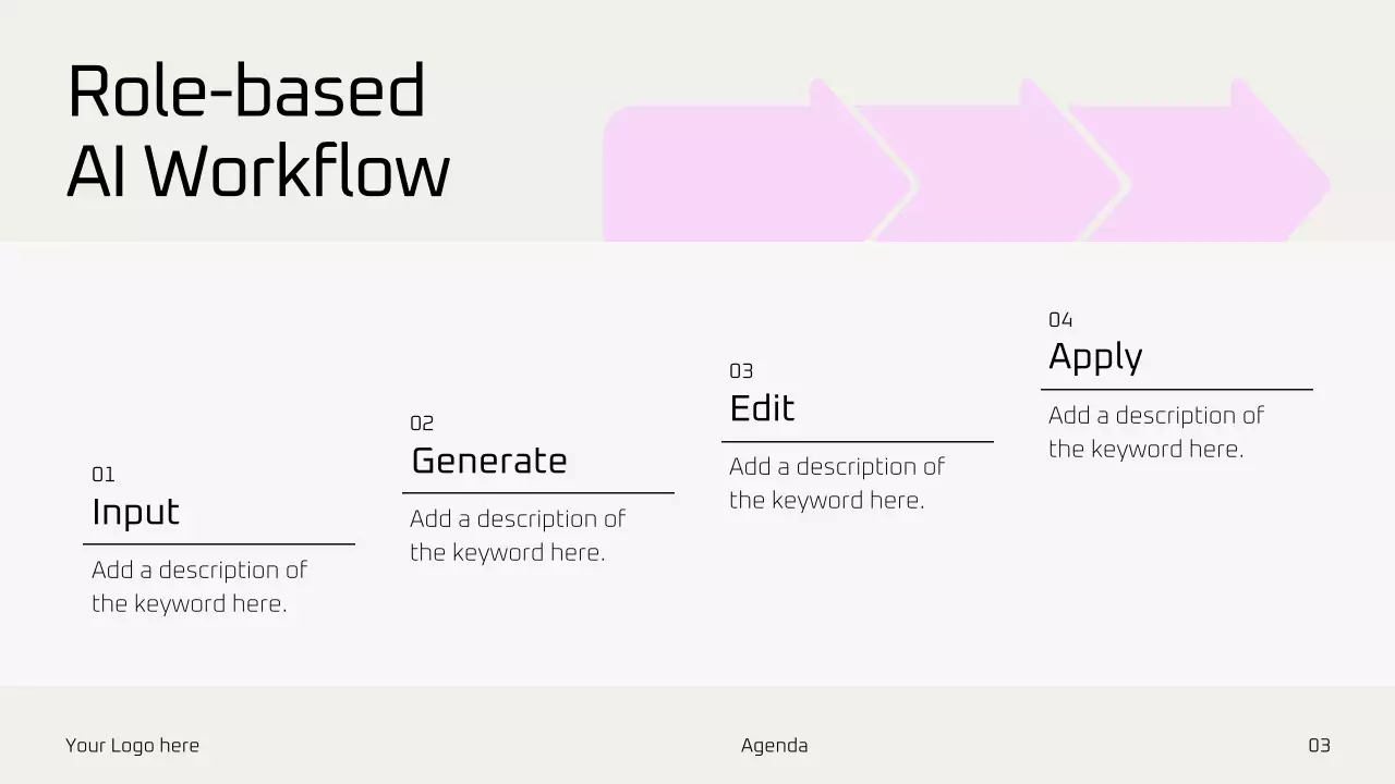 핑크 미니멀 AI 교육 가이드 프레젠테이션