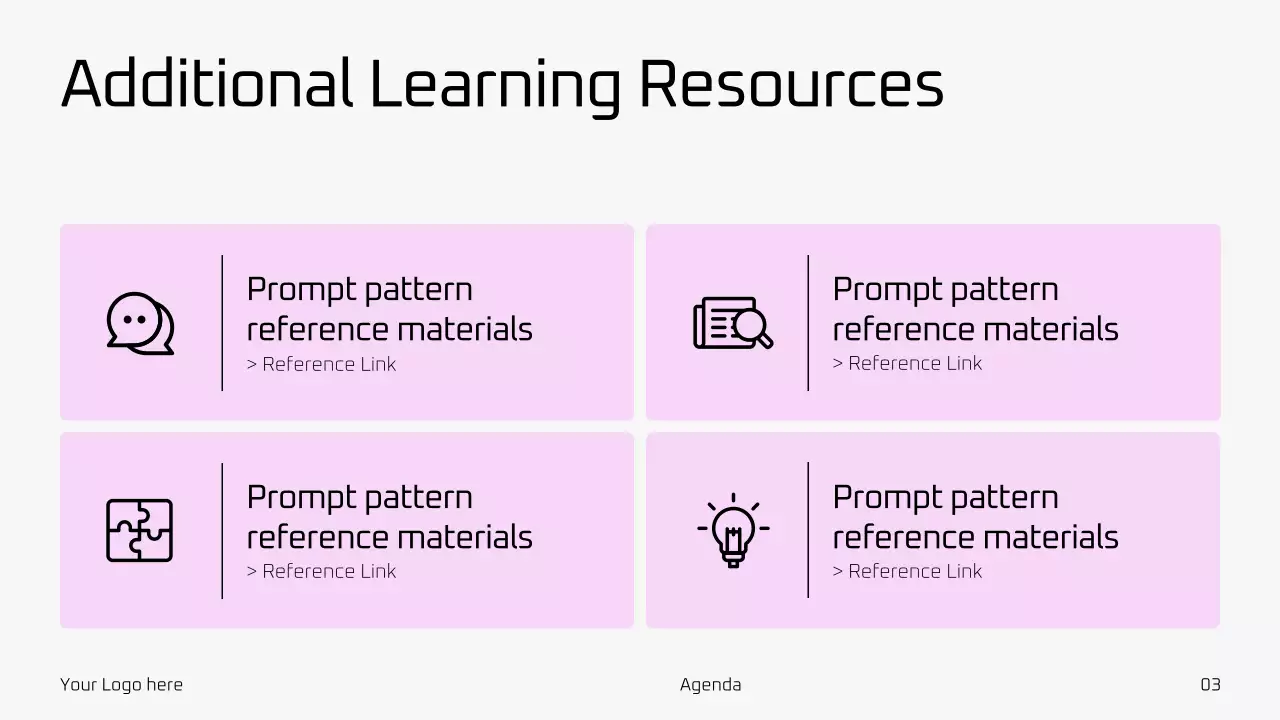 핑크 미니멀 AI 교육 가이드 프레젠테이션