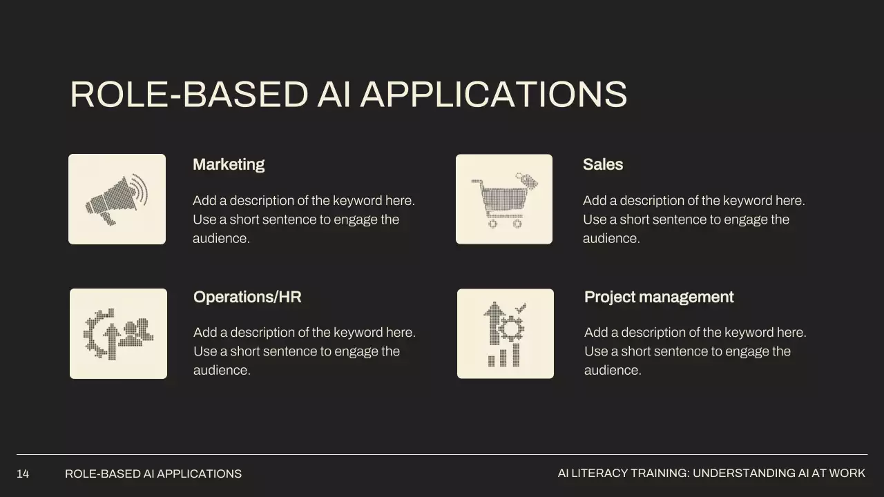 베이지 미니멀 AI 학습 가이드 프레젠테이션