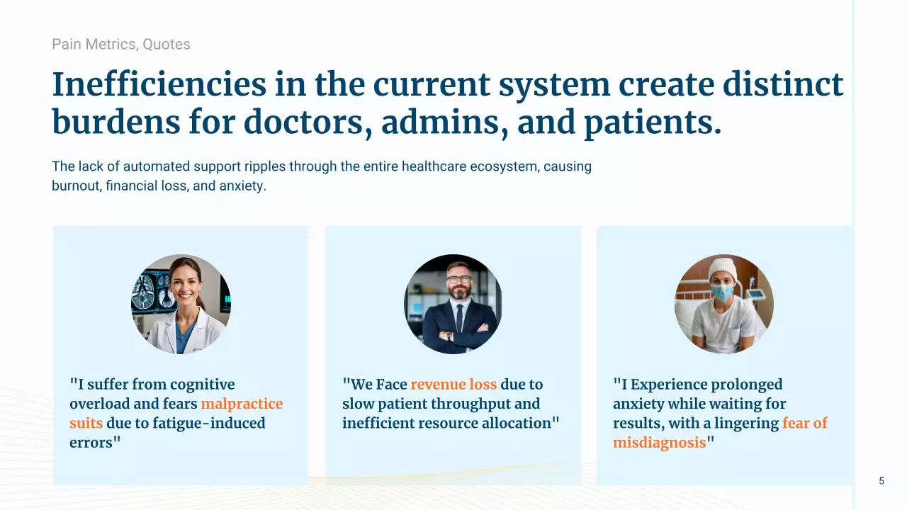 파란색 최신 방사선학 프레젠테이션