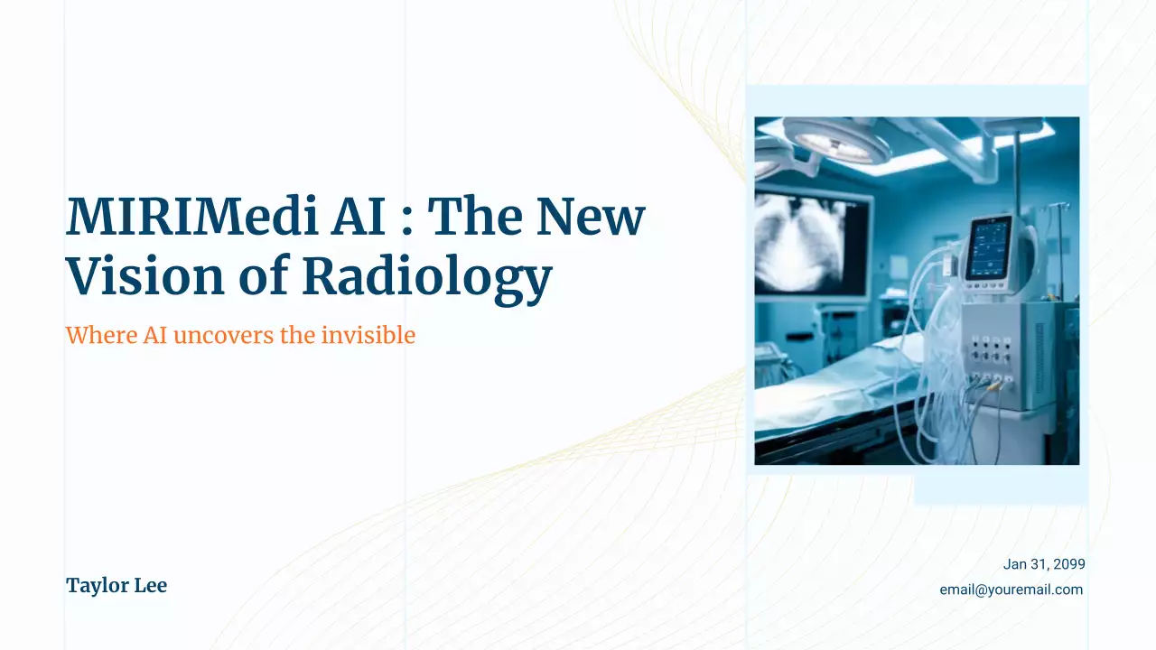 blue modern radiology presentation