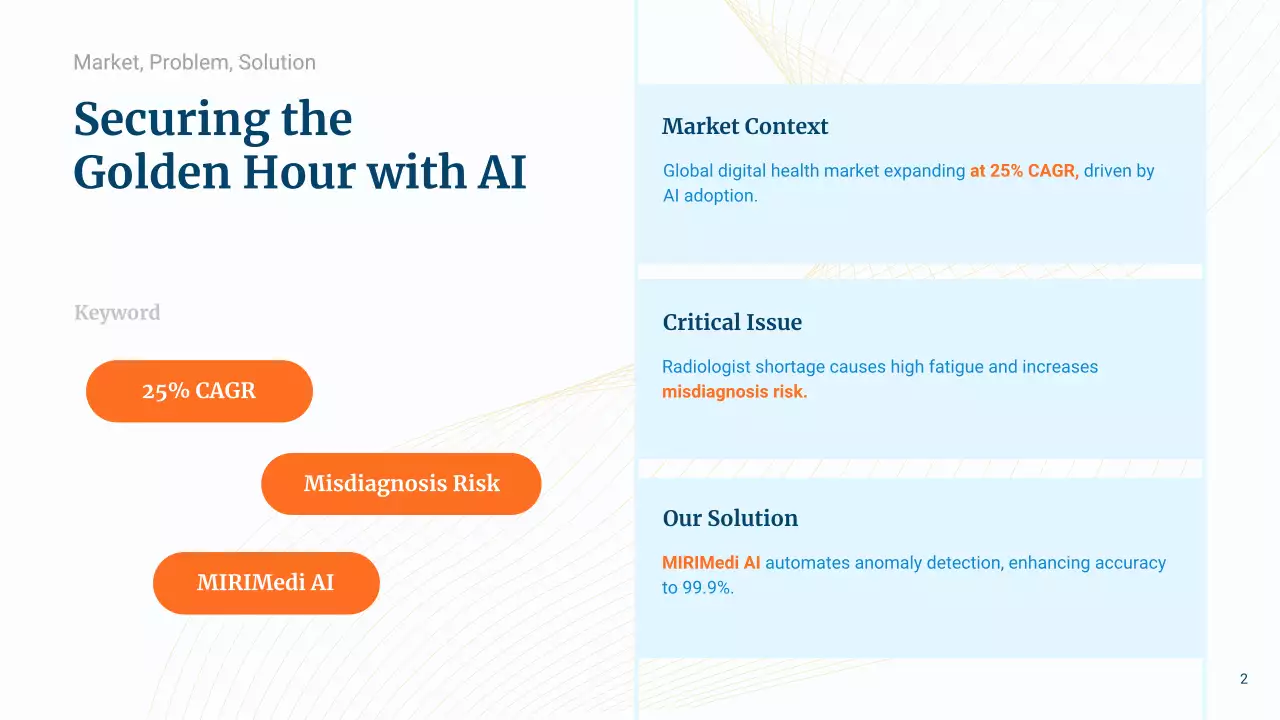 파란색 최신 방사선학 프레젠테이션