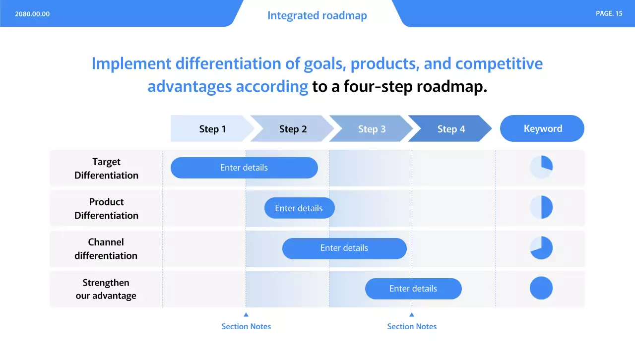 블루 모던 비즈니스 플랜