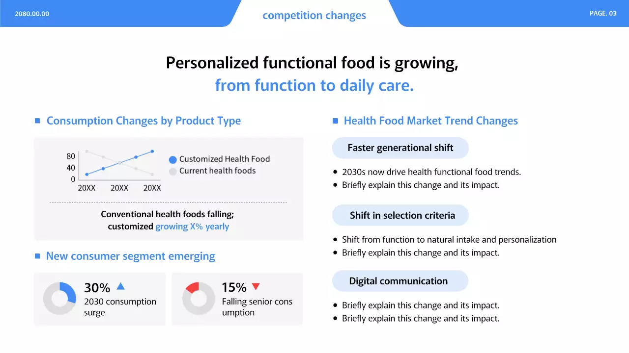 블루 모던 비즈니스 플랜