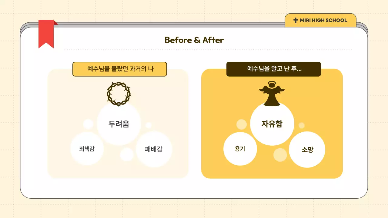 노랑 심플 부활절 예배 안내