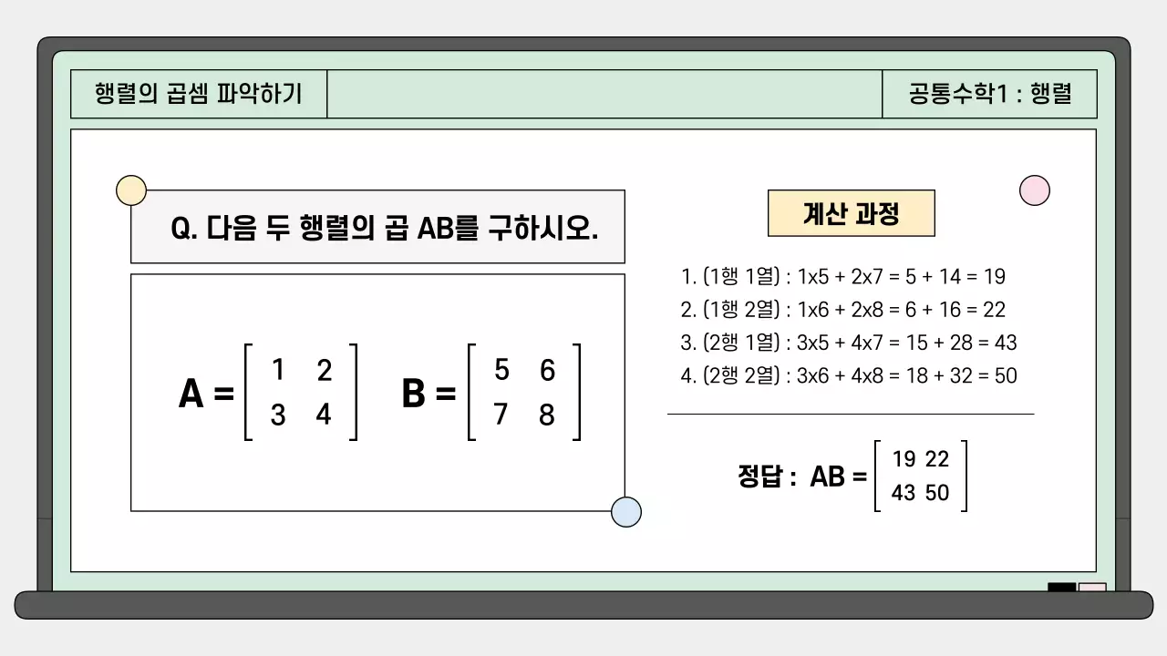 민트 깔끔 고등학교 공통수학 안내