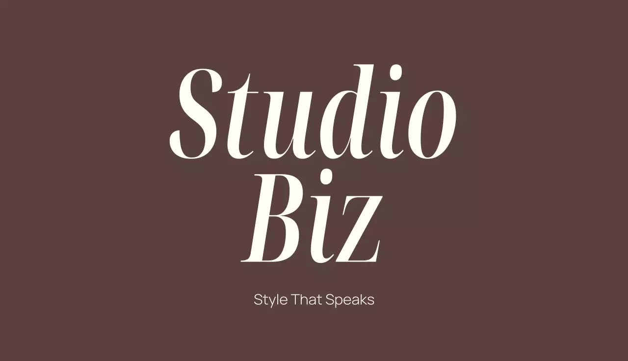 갈색 심플 브랜드 홍보