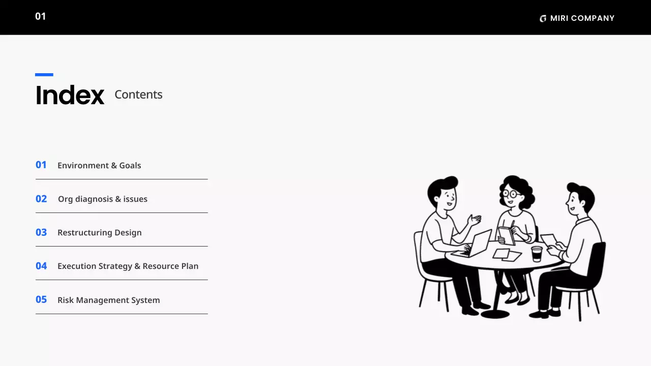 블랙 미니멀 비즈니스 플랜 가이드