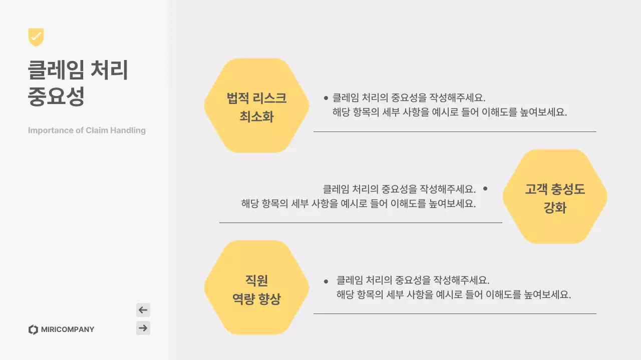 노랑 심플 고객응대 매뉴얼