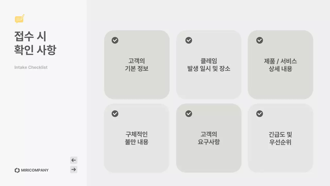 노랑 심플 고객응대 매뉴얼