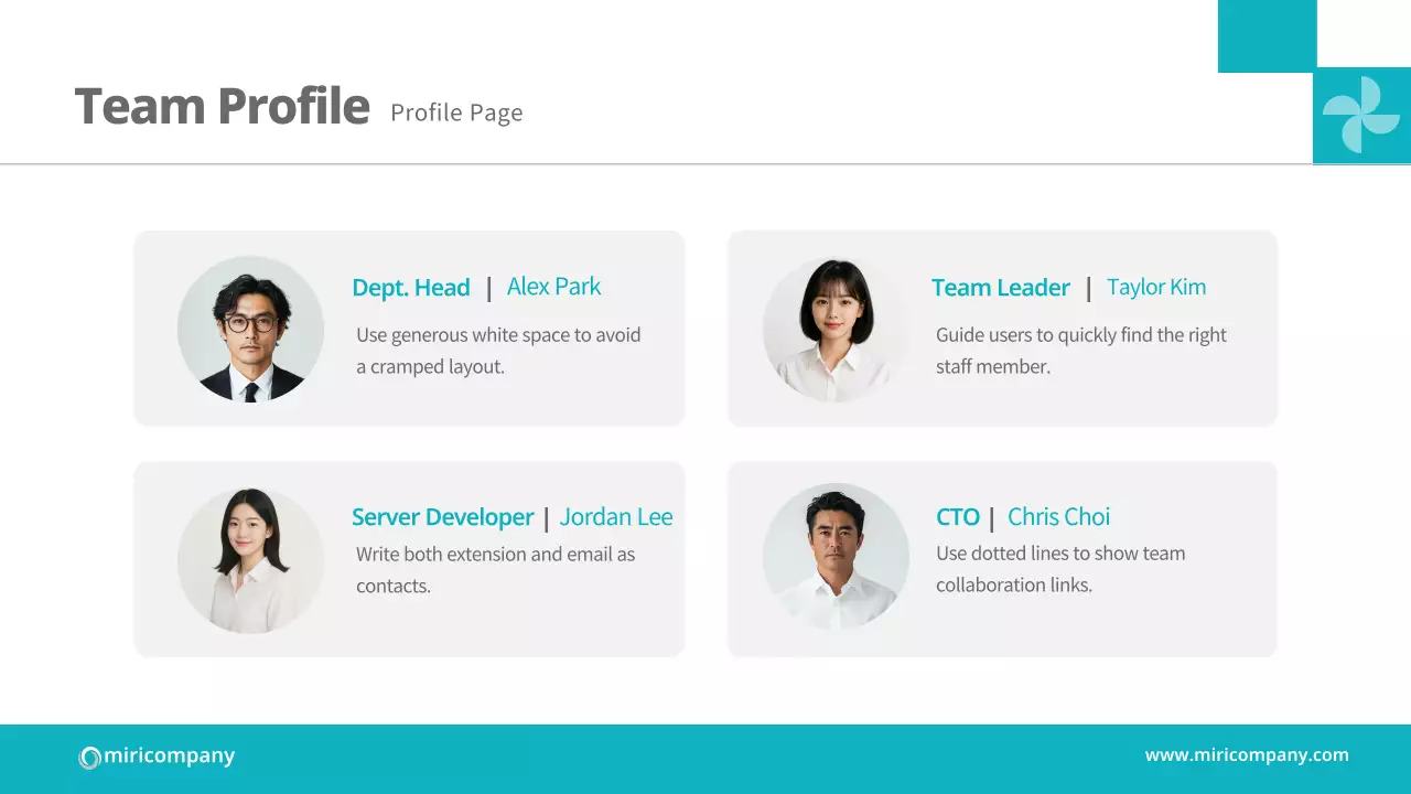 블루 미니멀 비즈니스 플랜