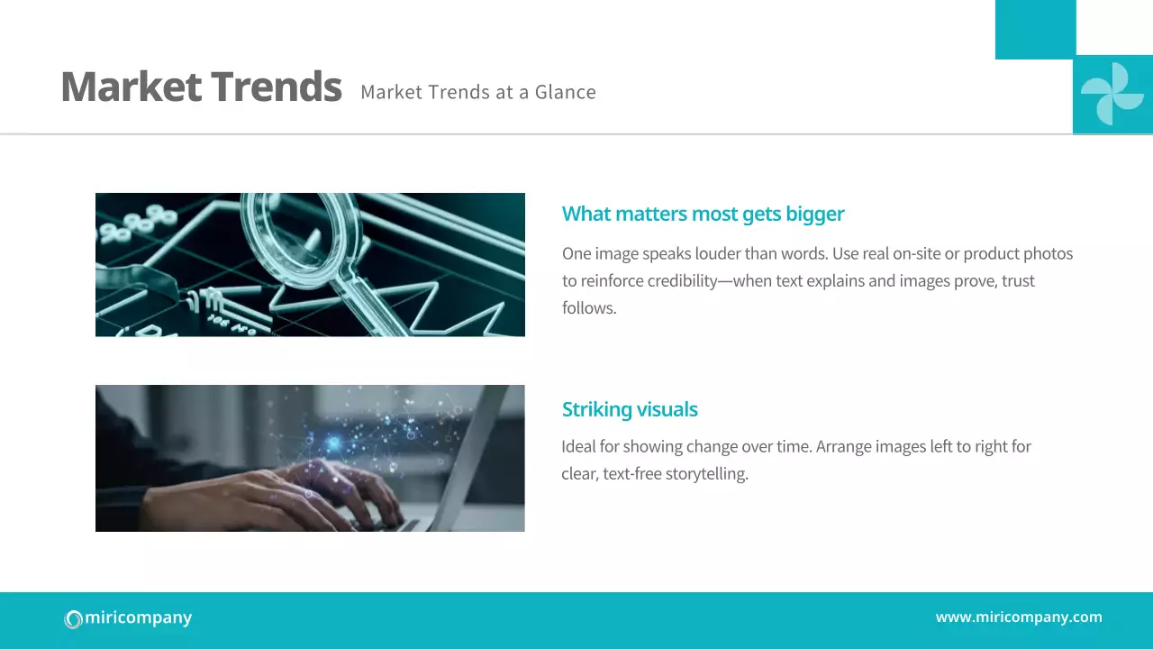 블루 미니멀 비즈니스 플랜