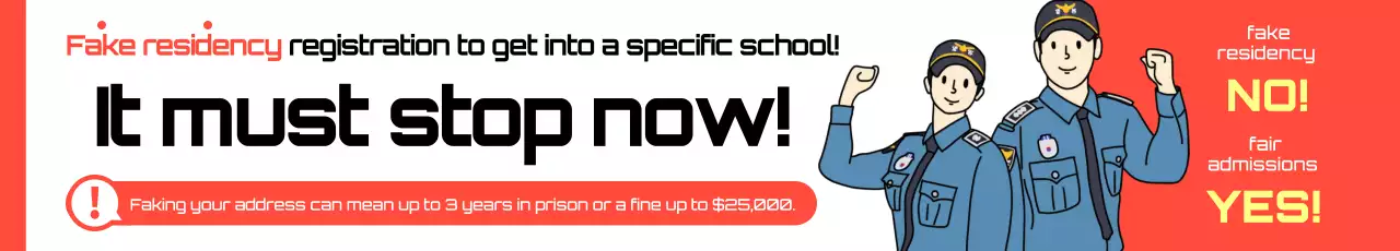 red simple school registration guide