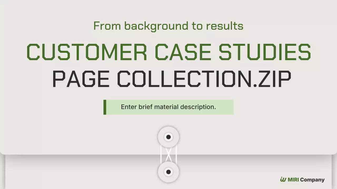 녹색 미니멀 비즈니스 자료