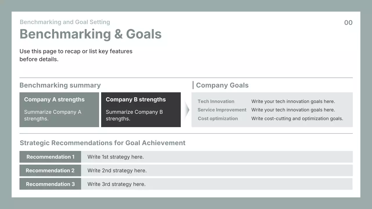 회색 심플 비즈니스 프레젠테이션 가이드