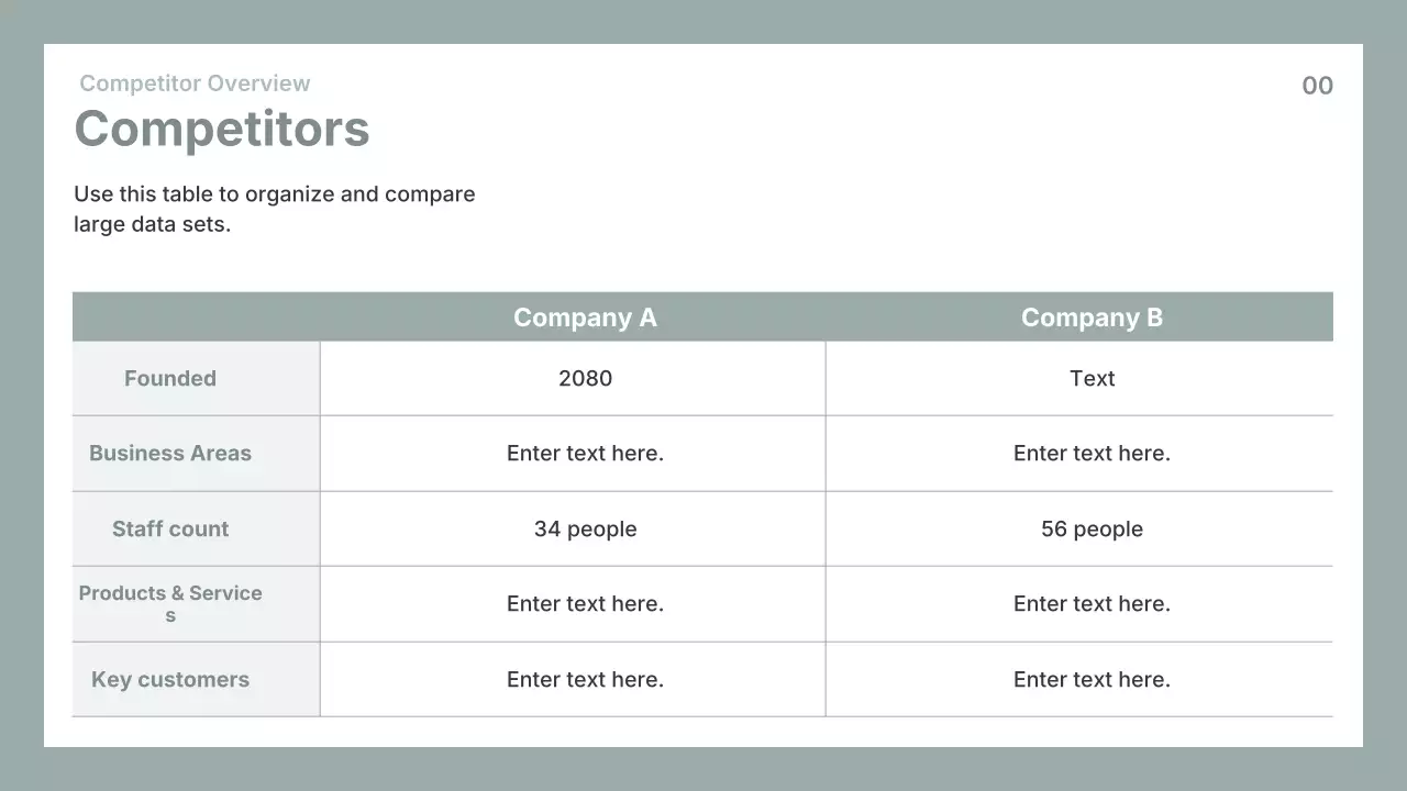 회색 심플 비즈니스 프레젠테이션 가이드