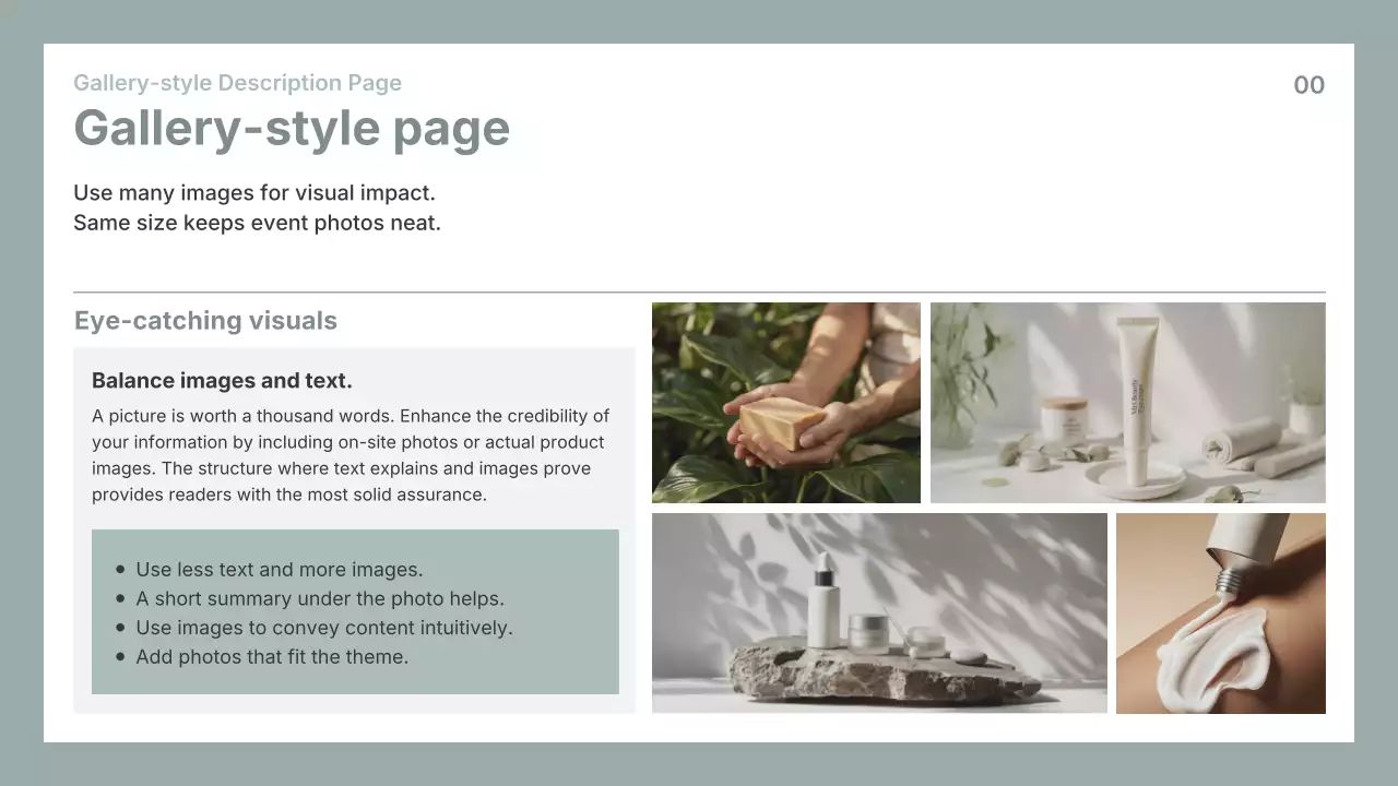 회색 심플 비즈니스 프레젠테이션 가이드