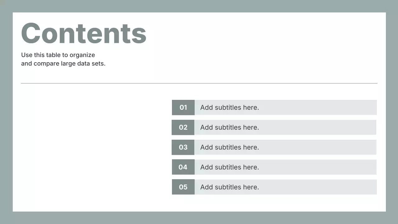 회색 심플 비즈니스 프레젠테이션 가이드