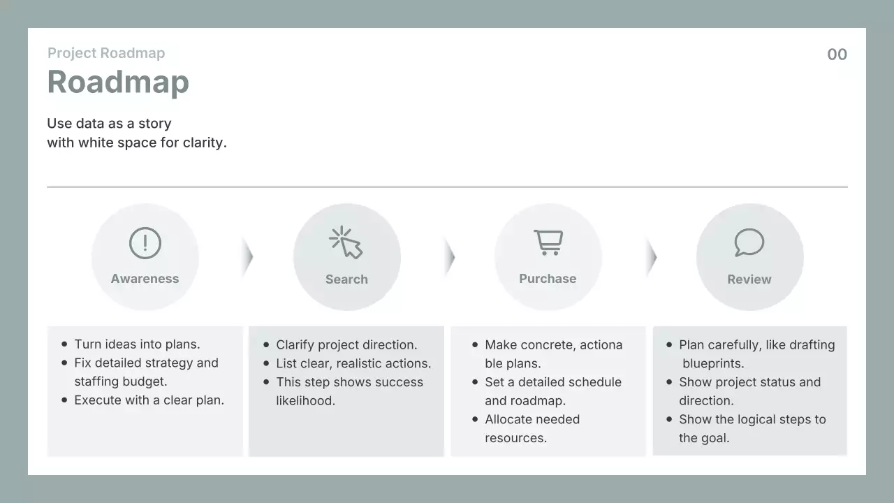 회색 심플 비즈니스 프레젠테이션 가이드