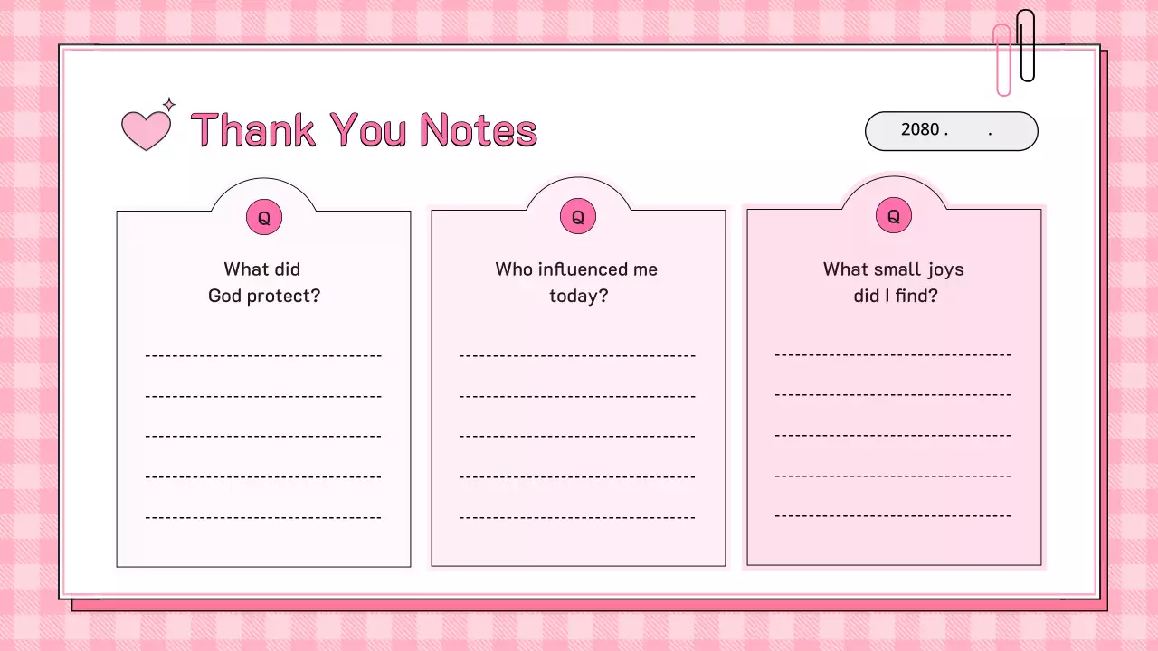 핑크 심플 페이스 다이어리 가이드