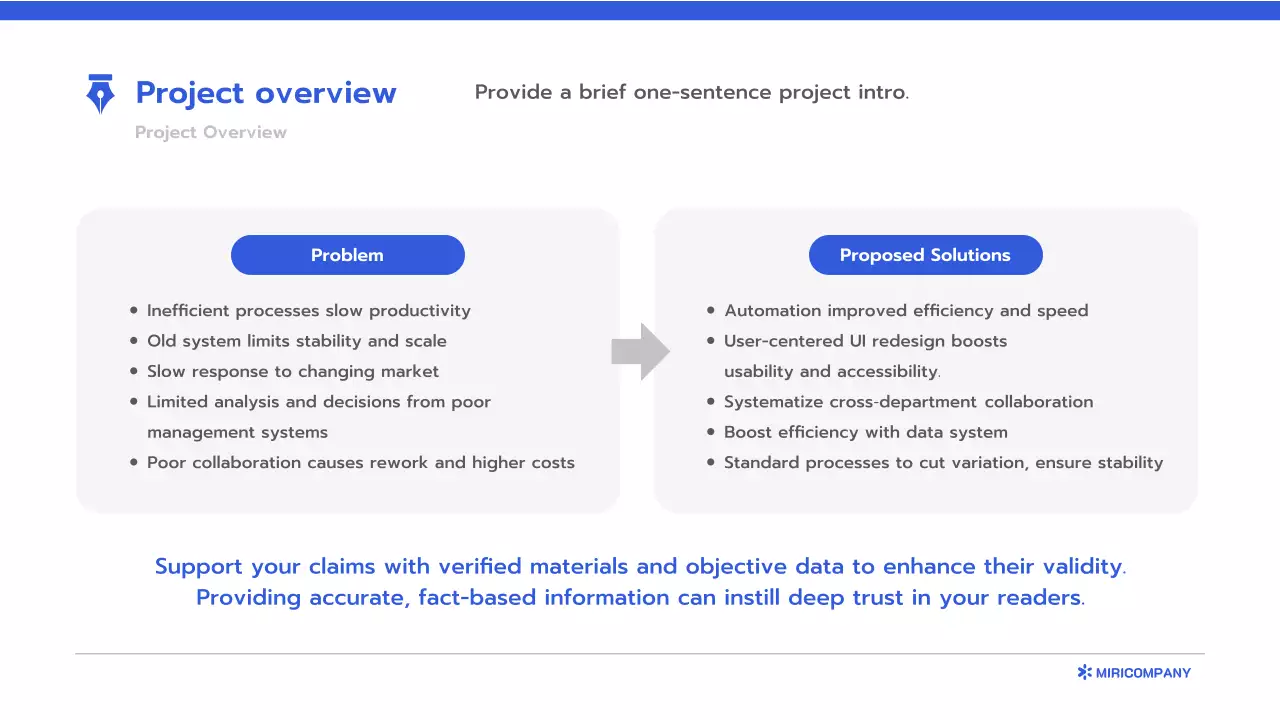 블루 클린 비즈니스 보고서