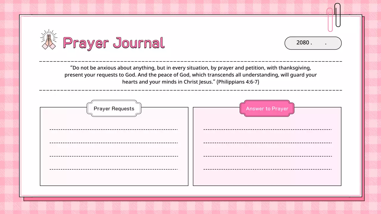 핑크 심플 페이스 다이어리 가이드