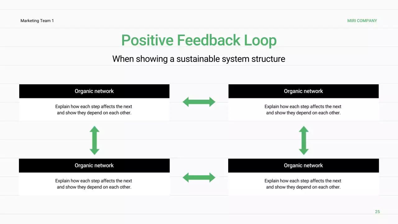 녹색 최소 비즈니스 보고서