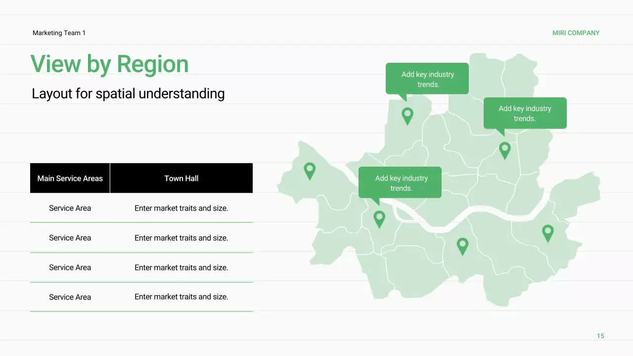 녹색 최소 비즈니스 보고서