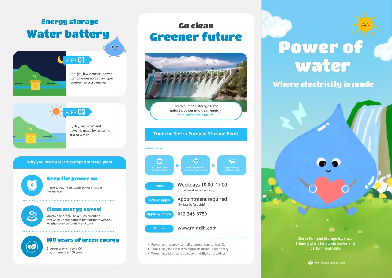 blue simple clean energy guide