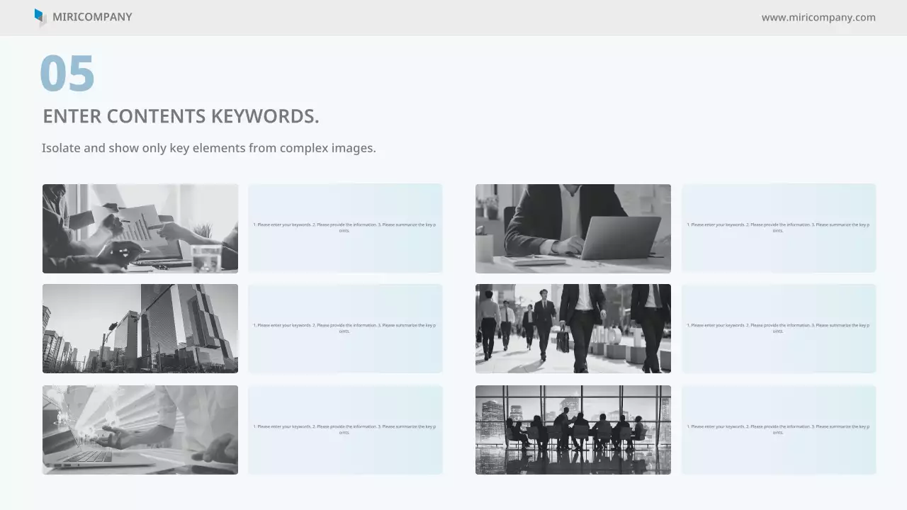 파란색 미니멀 비즈니스 프레젠테이션 가이드