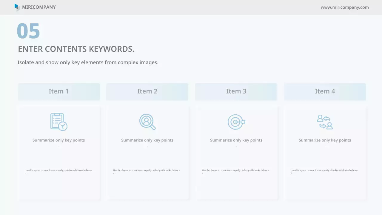 파란색 미니멀 비즈니스 프레젠테이션 가이드