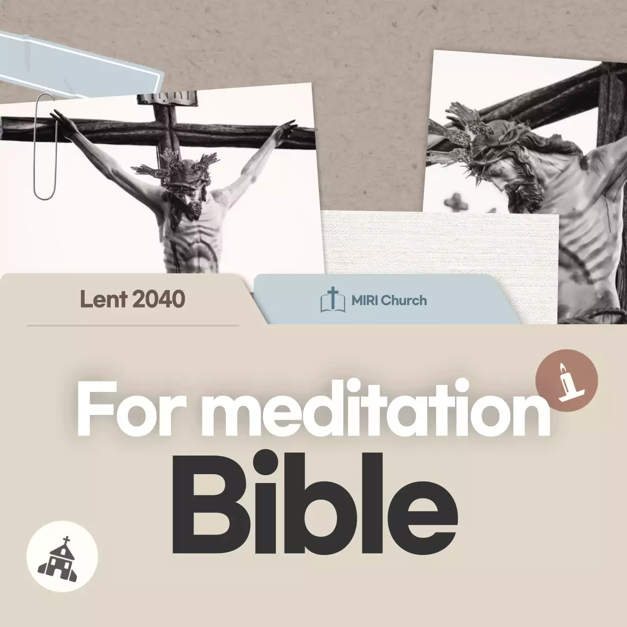 Beige Clean Meditation Bible Verse Guide