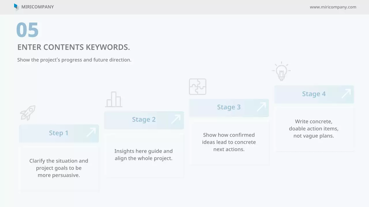 파란색 미니멀 비즈니스 프레젠테이션 가이드