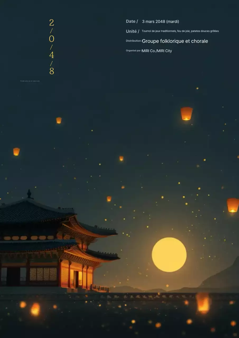 Promotion d'un événement bouddhiste noir et pur