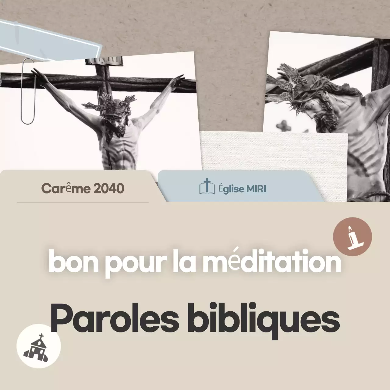 Guide de versets bibliques pour une méditation propre et beige
