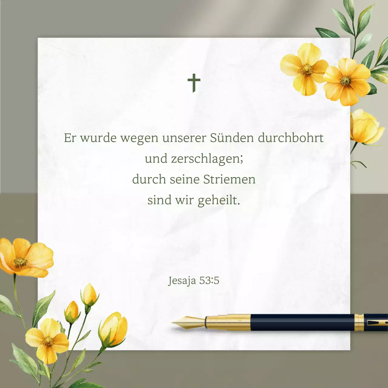 Gelber einfacher Bibelversführer