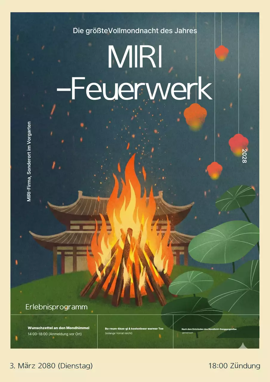 Orange Simple Traditional Event