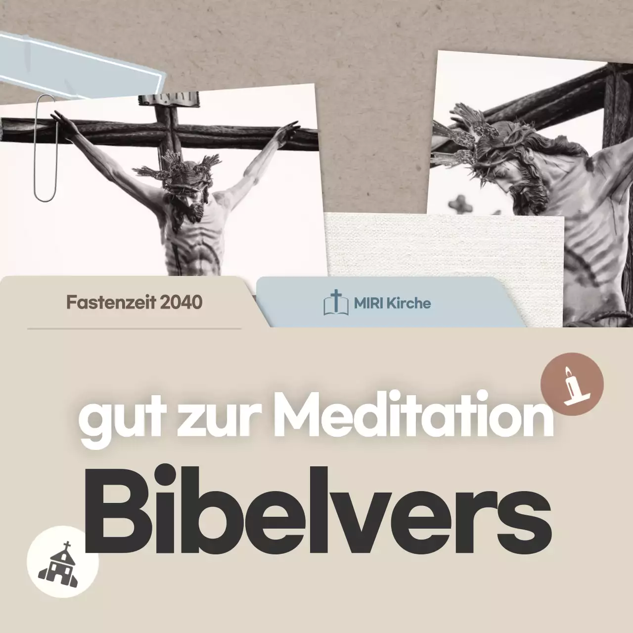 Beige Clean Meditation Bibelvers-Leitfaden