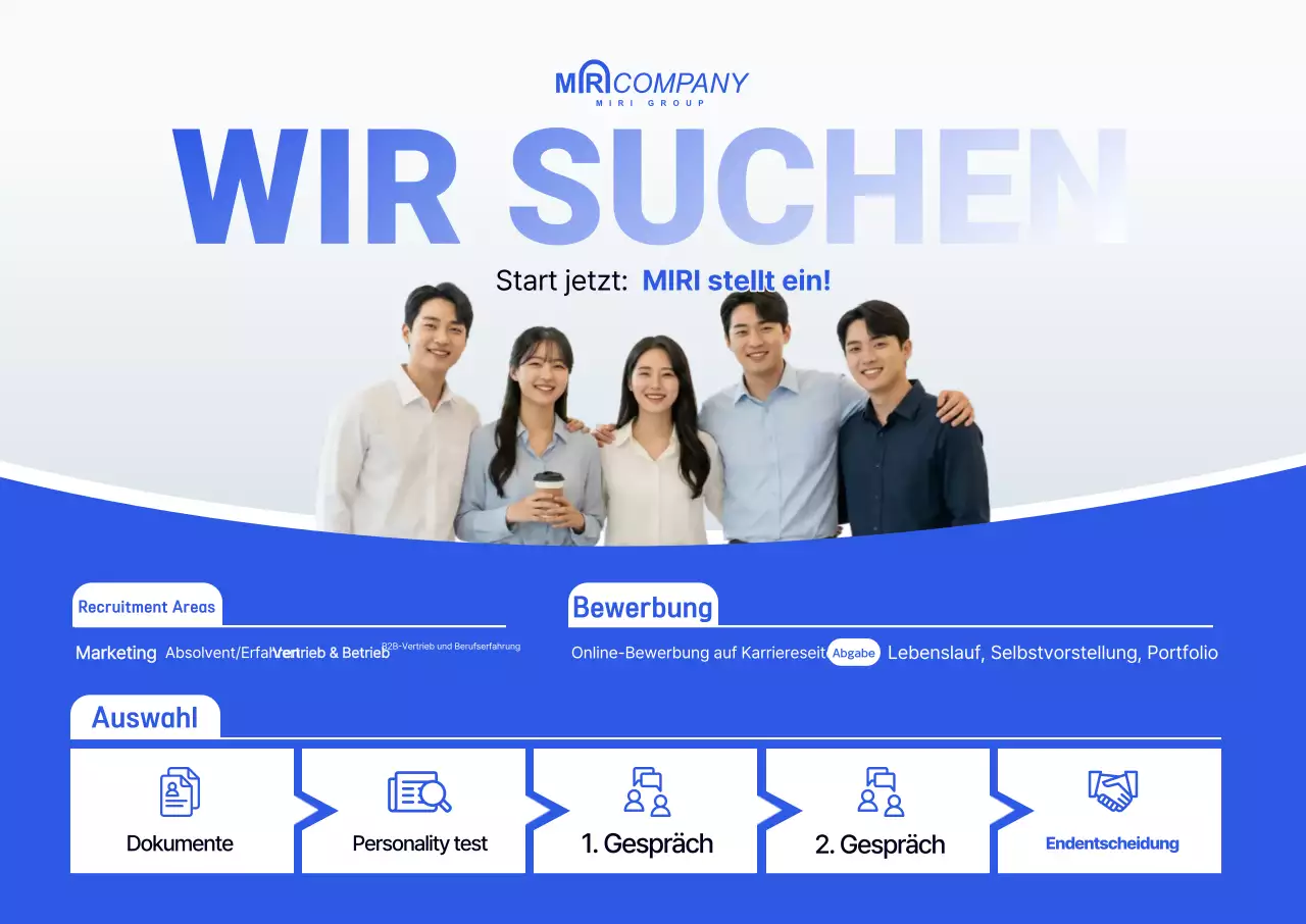 Blue Clean – Stellenausschreibung für neue Mitarbeiter