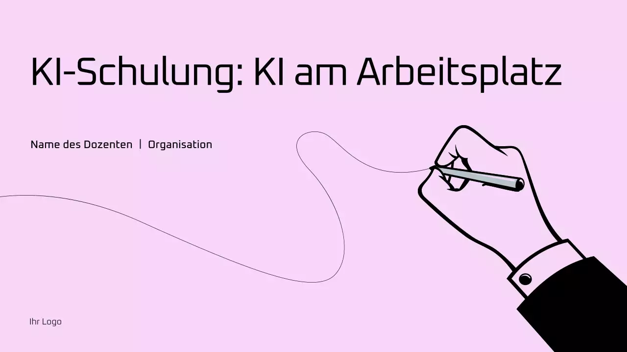 Präsentation des Pink Minimal AI Trainingsleitfadens