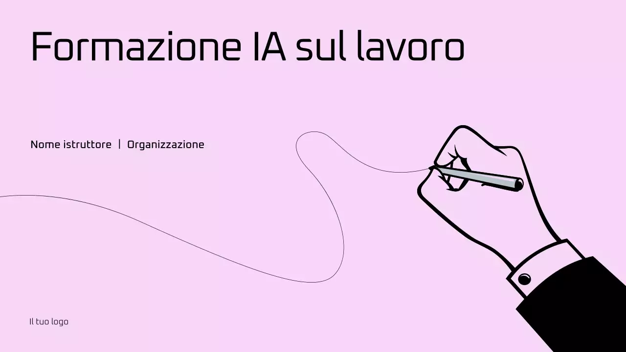 Presentazione della guida alla formazione sull'intelligenza artificiale minima rosa