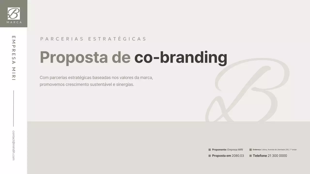 Documento de Planejamento da Proposta de Colaboração com a Marca Bege Clean