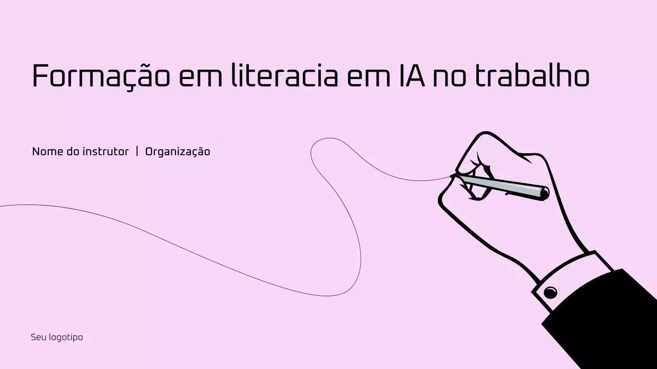 Apresentação do Guia de Treinamento de IA Minimalista Rosa