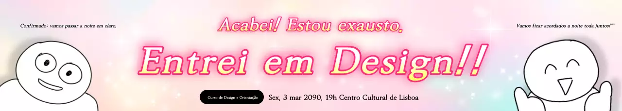 Design rosa fofo e informações de recrutamento
