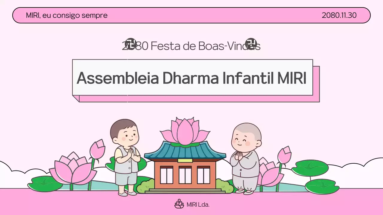Guia de Serviço Dharma Infantil Simples e Rosa