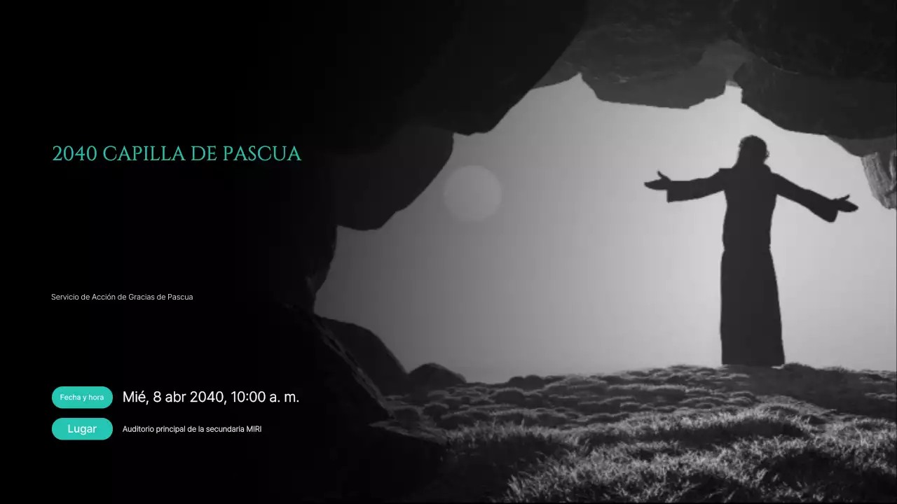 Guía del servicio de Acción de Gracias de Resurrección Simple Negra